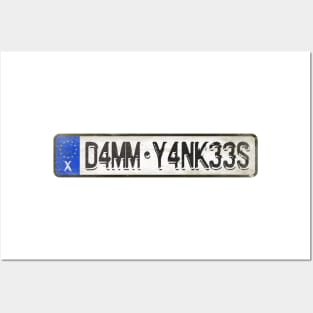 Damm Yankees - License Plate Posters and Art